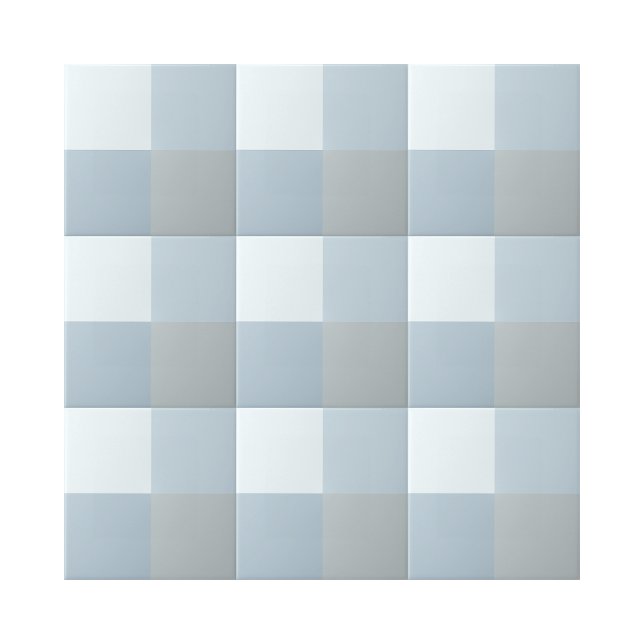 Einfache 4 blaue Shades Square Shape Muster Fliese (shades of blue geometric pattern ceramic tiles)