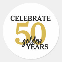 Einfache 50-jährige Jubiläumsfeier 50 Goldene Jahr