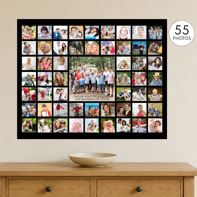 Einfache 55-Bild-Collage benutzerdefinierte Farbe Poster (Von Creator hochgeladen)