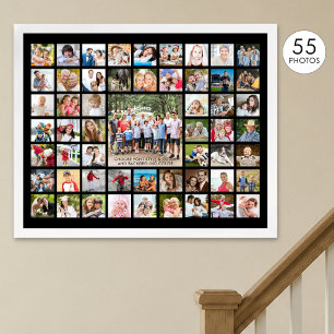 Einfache 55-Foto-Collage in benutzerdefinierter Fa Poster