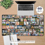 Einfache 60-Bild-Collage benutzerdefinierte Farbe Schreibtischunterlage<br><div class="desc">Erstellen Sie Ihre eigene Foto-Tischmatte mit dieser leicht hochzuladenden Foto-Collage-Vorlage mit 60 Bildern verschiedener Formen und Größen und Ihrer Wahl der Hintergrundfarbe für die Rasterlinien (schwarz dargestellt). Fügen Sie Text als Overlay hinzu, um mit einem Namen, Monogramm oder benutzerdefinierten Text in der Auswahl der Schriftart-Stile und Farbe personalisiert zu werden....</div>