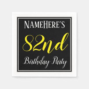 Einfache, 82. Geburtstagsparty mit Individuelle Na Serviette