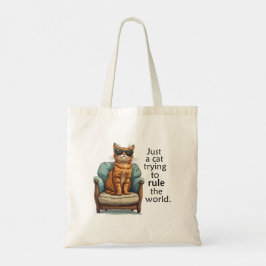 Einfache, aber erfreuliche Cat Boss Tote Tasche