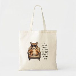 Einfache, aber erfreuliche Cat Boss Tote Tasche