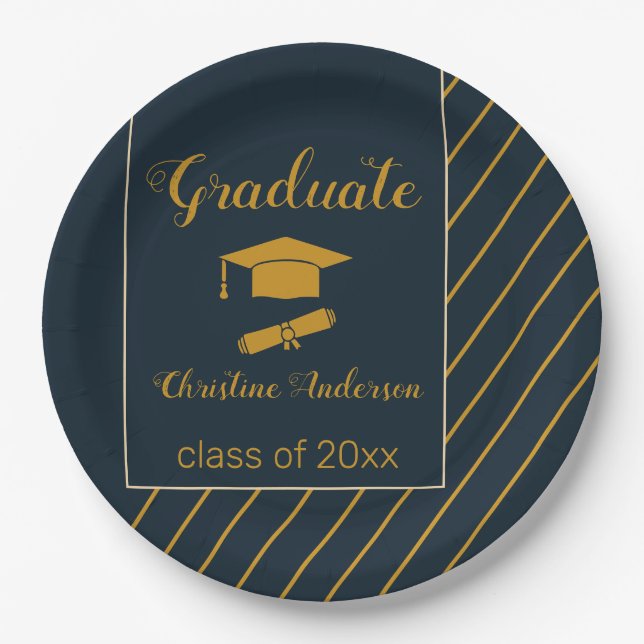 Einfache Abschluss für Marinebuchtel Pappteller (Vorderseite)