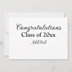 Einfache Abschluss Gratulationen minimalen Zusatz Einladung