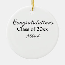 Einfache Abschluss Gratulationen minimalen Zusatz  Keramik Ornament