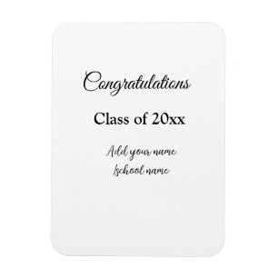 Einfache Abschluss Gratulationen minimalen Zusatz Magnet