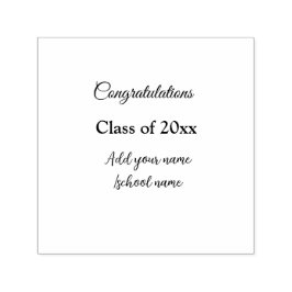 Einfache Abschluss Gratulationen minimalen Zusatz Permastempel