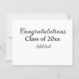 Einfache Abschluss Gratulationen minimalen Zusatz  Postkarte
