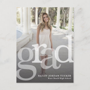 Einfache ABSOLVENT Überlagerungs-Klasse der Ankündigungspostkarte