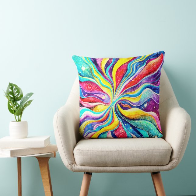 EINFACHE ABSTRAKTE COSMIC-DESIGN KISSEN (Stuhl )