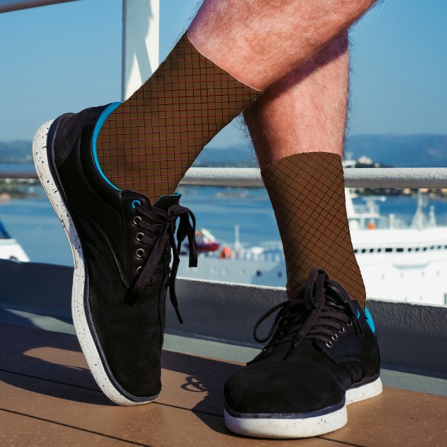 Einfache Abstrakte Elegant Coole Funny Fishnet War Socken (Von Creator hochgeladen)