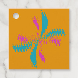 Einfache Abstrakte Schmetterlingsflüge - Messlatte Geschenkanhänger