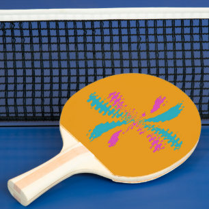 Einfache Abstrakte Schmetterlingsflüge - Messlatte Tischtennis Schläger
