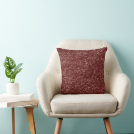 Einfache Abstrakte Thread Art Red Pattern Kissen