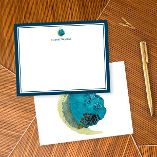 Einfache Abstrakte Wasserfarbe Personalisierte Bod Mitteilungskarte