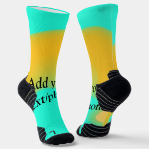 Einfache Acryl-Gießmarmor-Text Namenscustom Socken