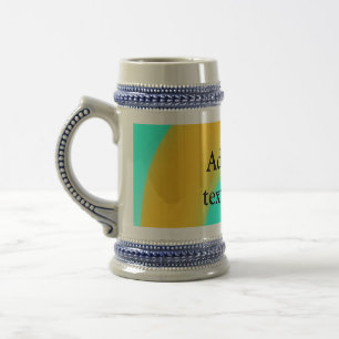Einfache Acryl-Gussmarmor-Text Namenscustom Bierglas