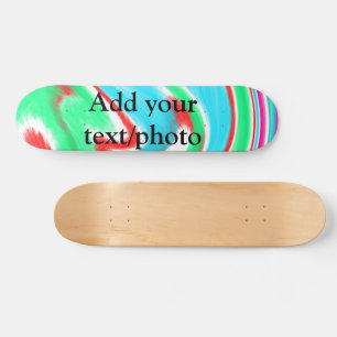 Einfache Acryl-Gussmarmor-Text Namenscustom Skateboard