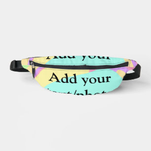Einfache Acrylpour-Marmor fügen Sie Ihren Textname Bauchtasche