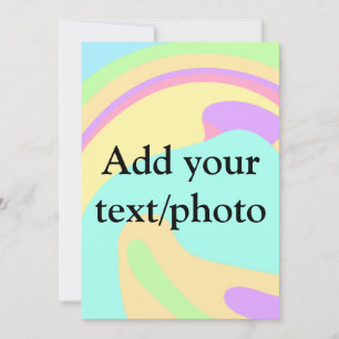 Einfache Acrylpour-Marmor fügen Sie Ihren Textname Feiertagskarte