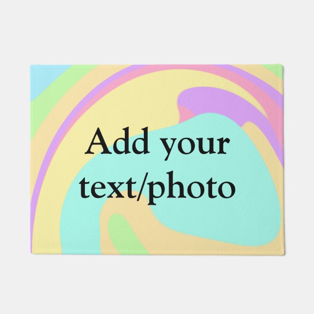 Einfache Acrylpour-Marmor fügen Sie Ihren Textname Fußmatte (Vorderseite)