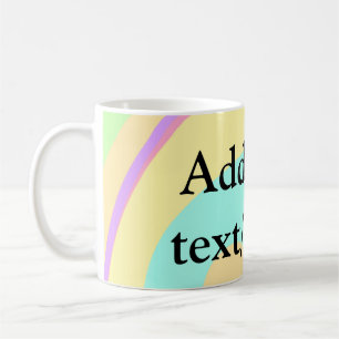 Einfache Acrylpour-Marmor fügen Sie Ihren Textname Kaffeetasse