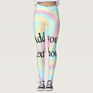 Einfache Acrylpour-Marmor fügen Sie Ihren Textname Leggings