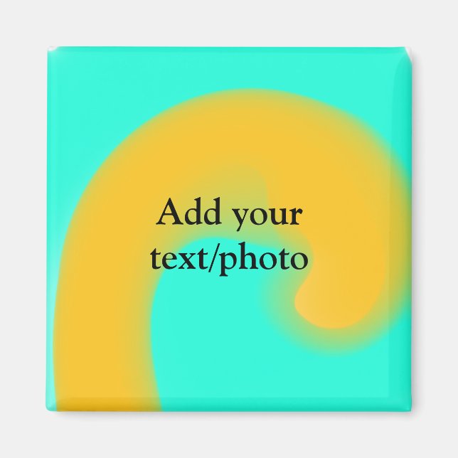 Einfache Acrylpour-Marmor fügen Sie Ihren Textname Magnet (Vorne)