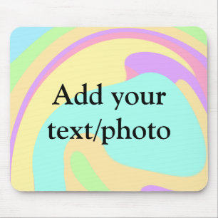 Einfache Acrylpour-Marmor fügen Sie Ihren Textname Mousepad