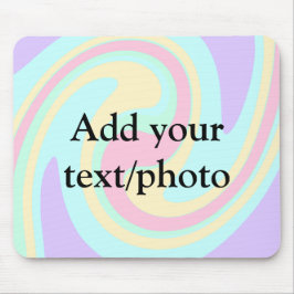 Einfache Acrylpour-Marmor fügen Sie Ihren Textname Mousepad