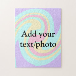 Einfache Acrylpour-Marmor fügen Sie Ihren Textname Puzzle