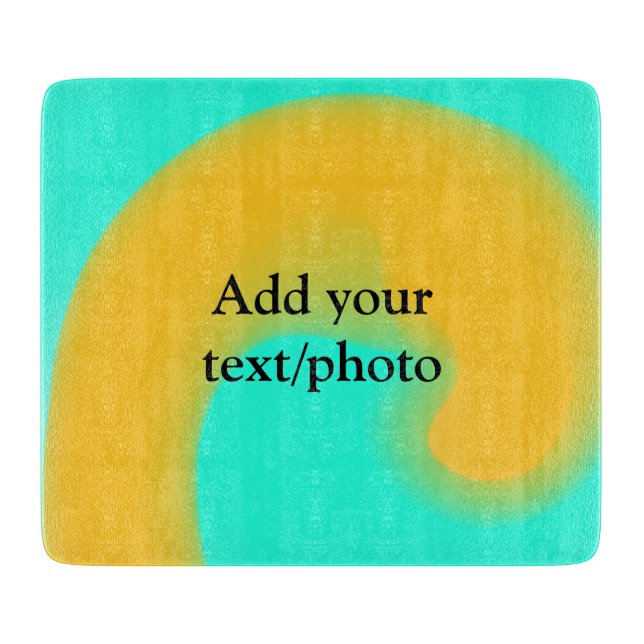 Einfache Acrylpour-Marmor fügen Sie Ihren Textname Schneidebrett (Vorderseite)