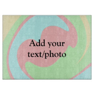 Einfache Acrylpour-Marmor fügen Sie Ihren Textname Schneidebrett