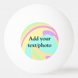 Einfache Acrylpour-Marmor fügen Sie Ihren Textname Tischtennisball