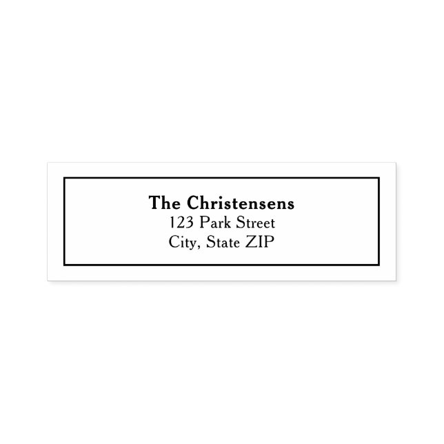 Einfache Adresse Permastempel (Design)