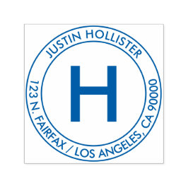 Einfache Adresse und erste Monogramm Permastempel