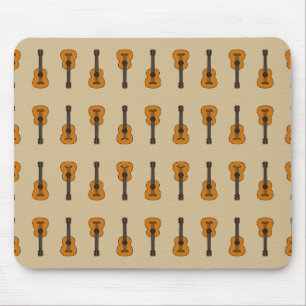 Einfache akustische Gitarre Cartoon Mousepad