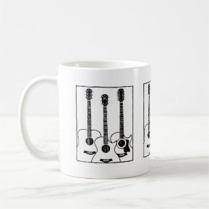 einfache akustische Gitarre Tasse