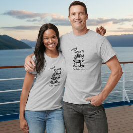 Einfache Alaska Familienurlaub T - Shirt Persönlic
