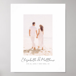 Einfache Alternative Minimalistisch Chic Foto Poster