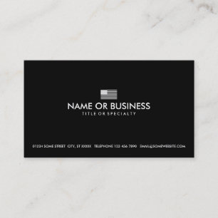 einfache amerikanische Flagge Visitenkarte