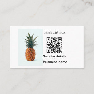 Einfache Ananas-Obstnahrung q oder Code Business D Visitenkarte
