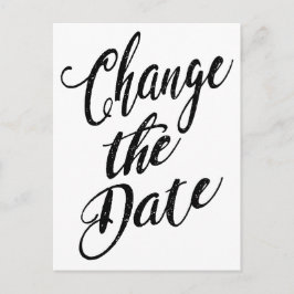 Einfache Änderung der Ankündigung von Hochzeiten Postkarte