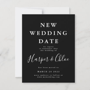 Einfache Änderung des Hochzeitdatums Save The Date