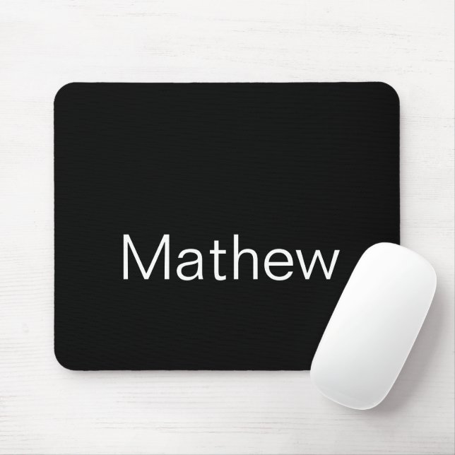 Einfache Anfangsbuchstabe Monogramm fügen Sie Ihre Mousepad (Mit Mouse)