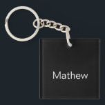 Einfache Anfangsbuchstabe Monogramm fügen Sie Ihre Schlüsselanhänger<br><div class="desc">design</div>