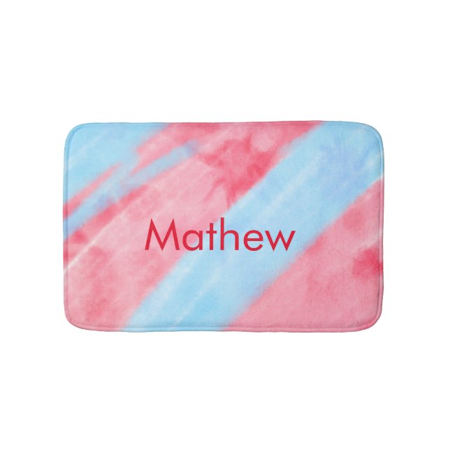 Einfache Anfangsbuchstabe Monogramm tragen Sie Ihr Badematte (Vorderseite)