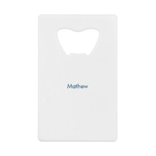 Einfache Anfangsbuchstaben Monogramm fügen Sie Ih Geldbeutel Flaschenöffner